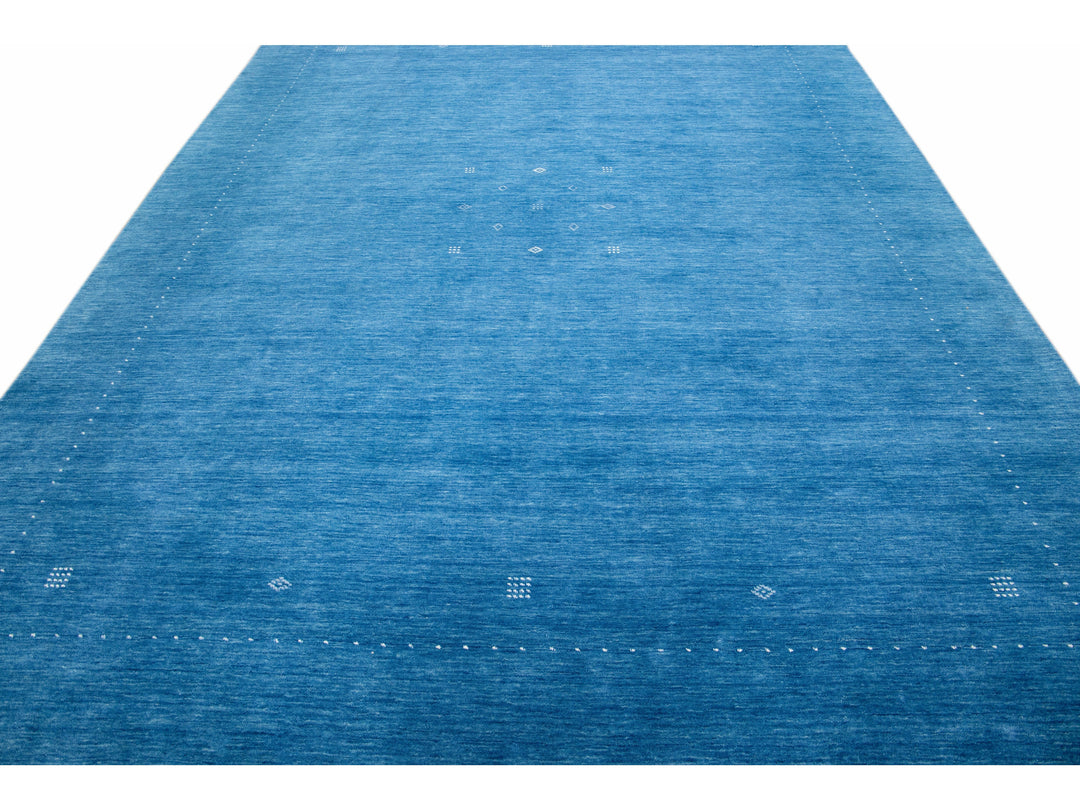 Modern Gabbeh Wool Rug 9 X 12