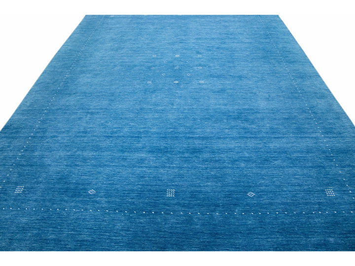Modern Gabbeh Wool Rug 9 X 12