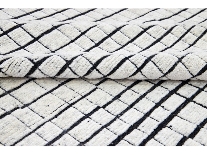 Modern Moroccan Wool Rug 9 X 12