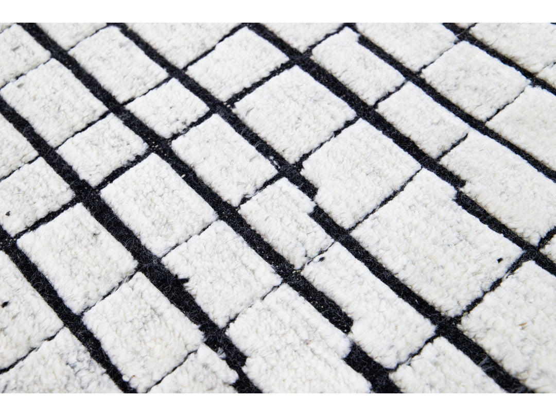 Modern Moroccan Wool Rug 9 X 12