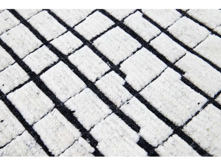 Modern Moroccan Wool Rug 9 X 12