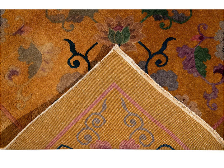 Antique Art Deco Chinese Wool Rug 10' x 14'