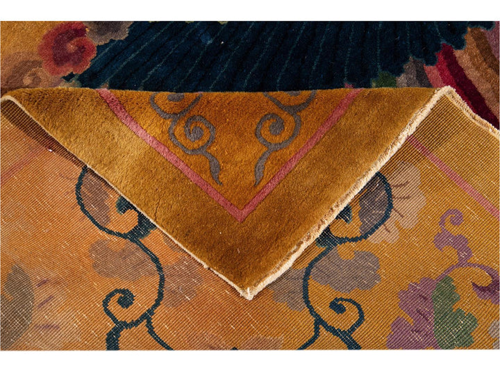 Antique Art Deco Chinese Wool Rug 10' x 14'