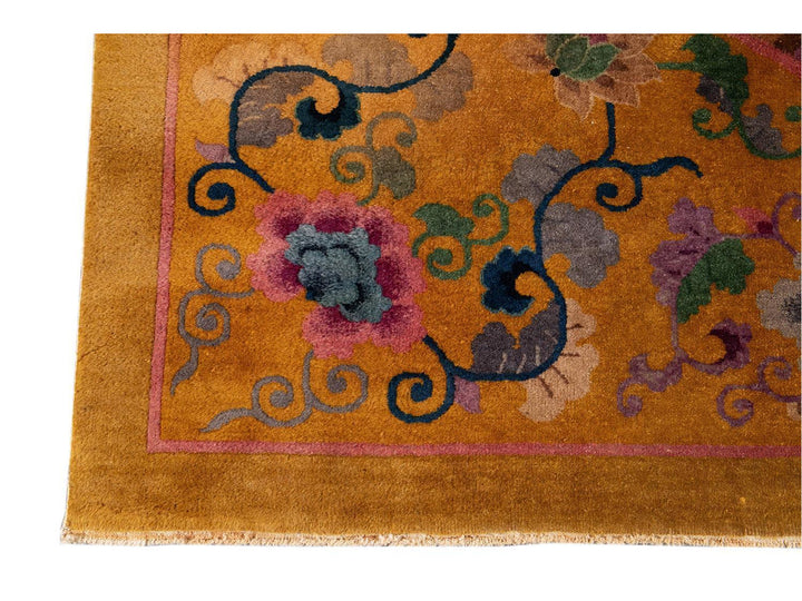 Antique Art Deco Chinese Wool Rug 10' x 14'