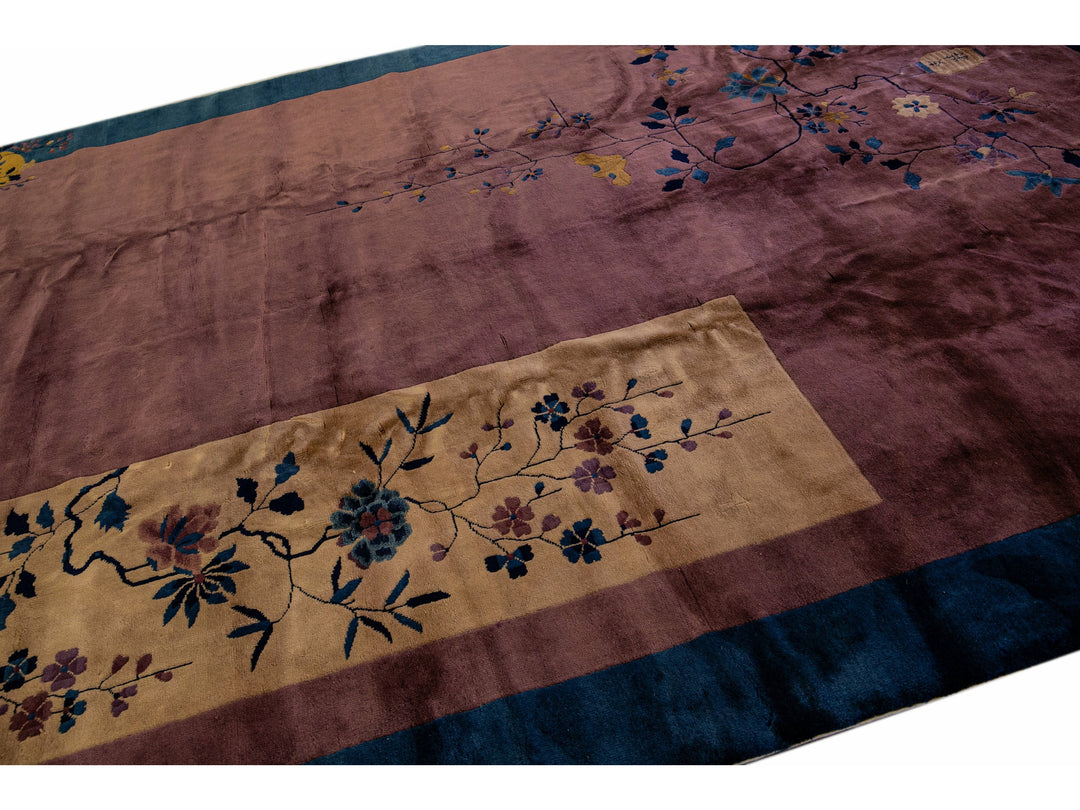 Antique Art Deco Chinese Rug 8 X 10