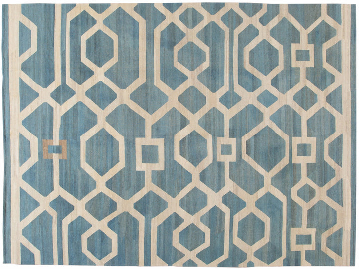 Modern Kilim Wool Rug 10 X 14