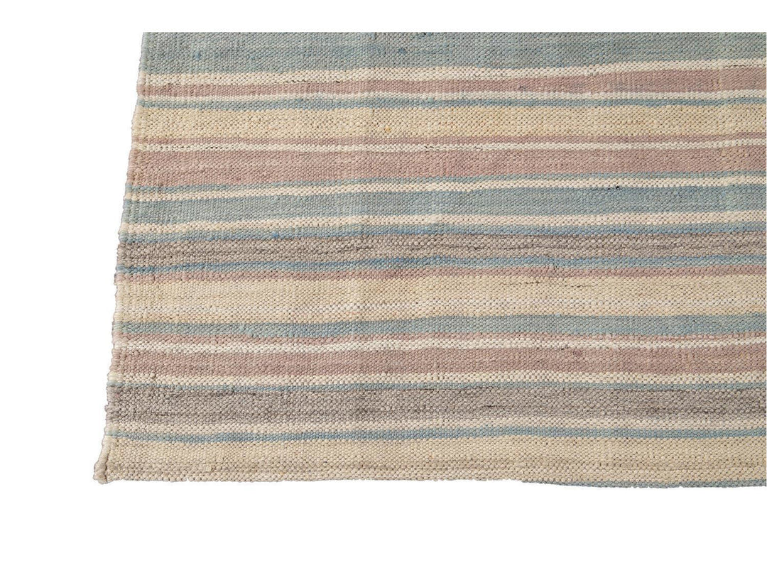 Modern Flat-Weave Kilim Wool Rug 9 X 12