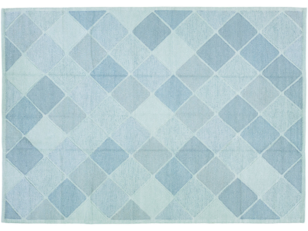 Modern Swedish Wool Rug 10 X 14