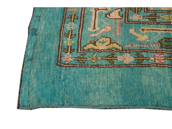 Modern Revival Wool Rug 7 X 9