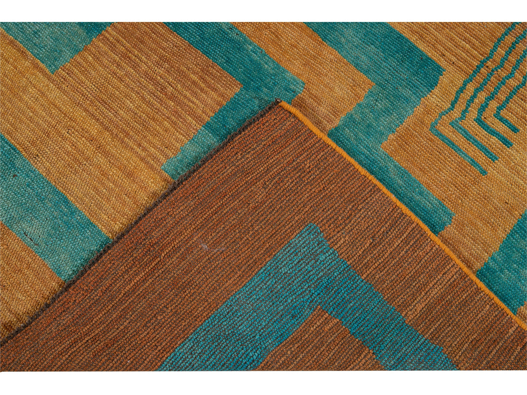 Modern Deco Style Wool Rug 7 X 8