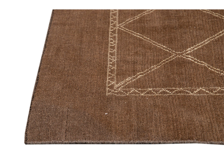 Modern Moroccan Wool Rug 7 X 10