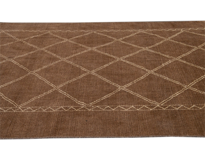 Modern Moroccan Wool Rug 7 X 10