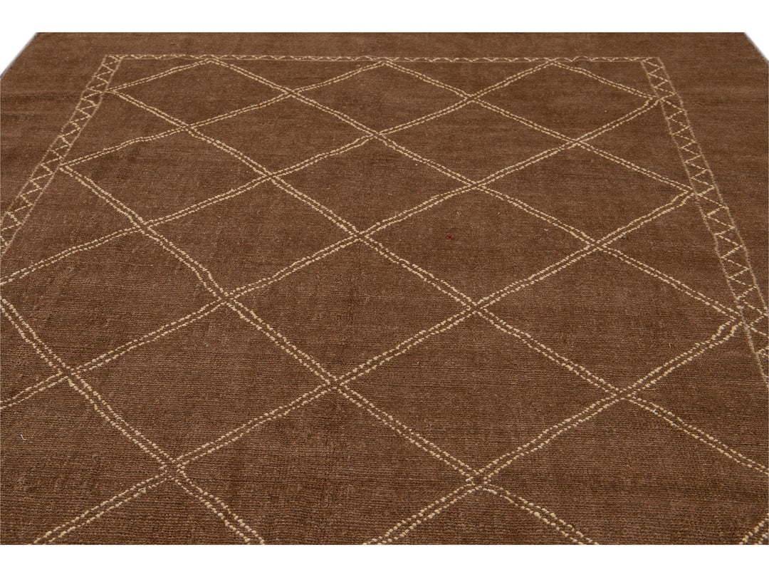 Modern Moroccan Wool Rug 7 X 10