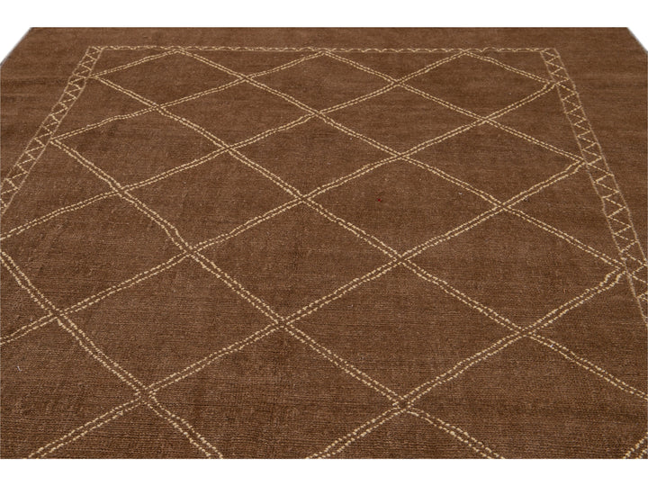 Modern Moroccan Wool Rug 7 X 10
