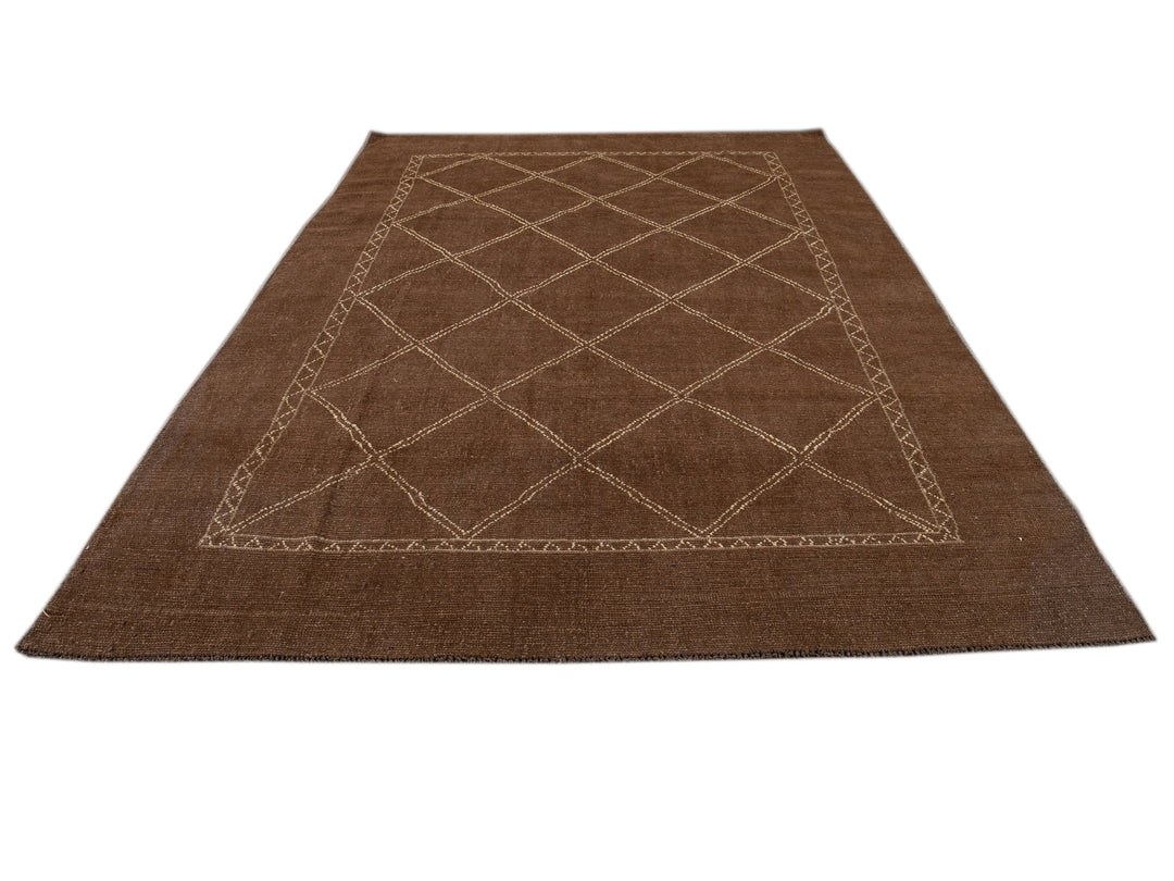 Modern Moroccan Wool Rug 7 X 10