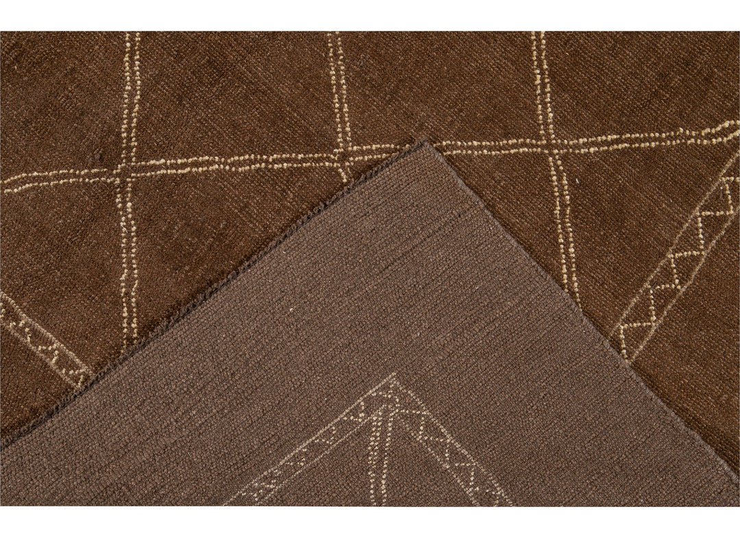 Modern Moroccan Wool Rug 7 X 10