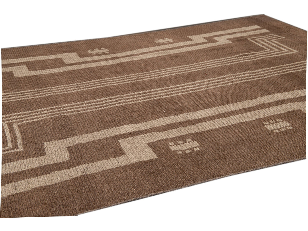 Modern Deco Style Wool Rug 7 X 10