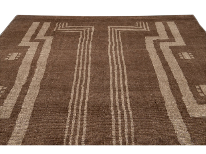 Modern Deco Style Wool Rug 7 X 10