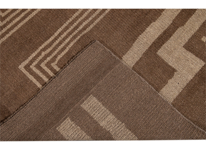 Modern Deco Style Wool Rug 7 X 10