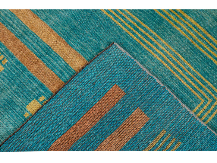 Modern Deco Style Wool Rug 7 X 7