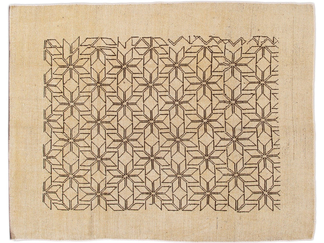 Modern Deco Style Wool Rug 7 X 9