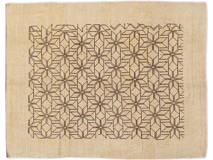 Modern Deco Style Wool Rug 7 X 9