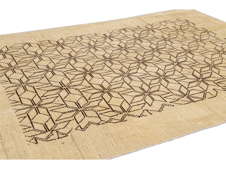 Modern Deco Style Wool Rug 7 X 9