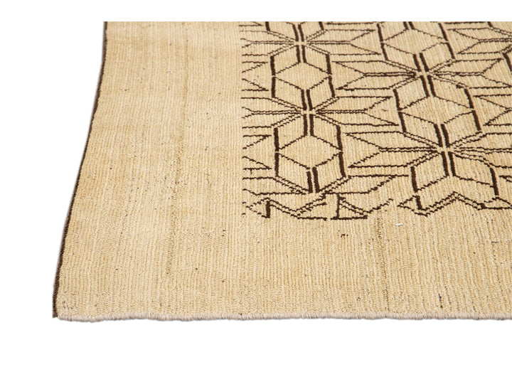 Modern Deco Style Wool Rug 7 X 9