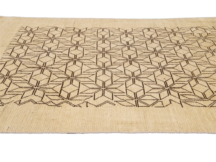 Modern Deco Style Wool Rug 7 X 9