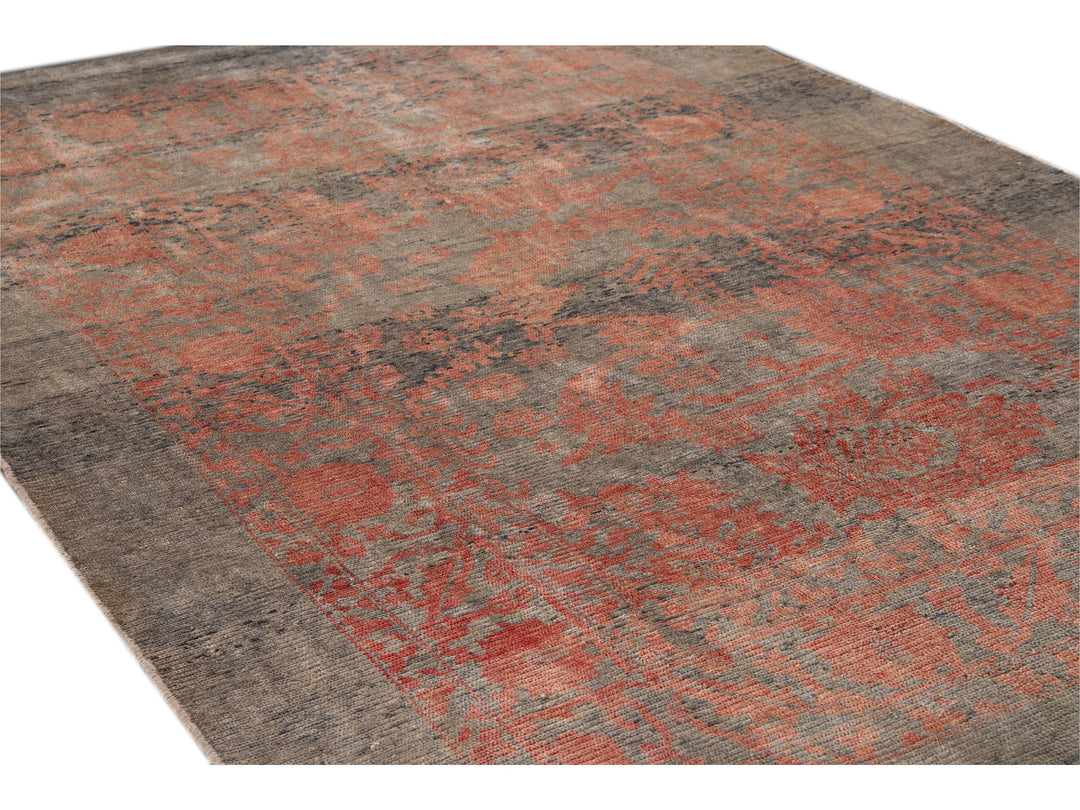 Modern Revival Wool Rug 6 X 10