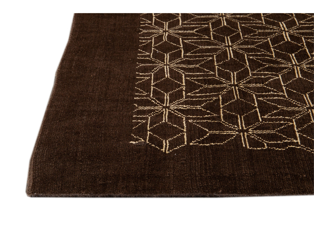 Modern Deco Style Wool Rug 7 X 10