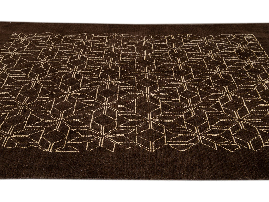 Modern Deco Style Wool Rug 7 X 10