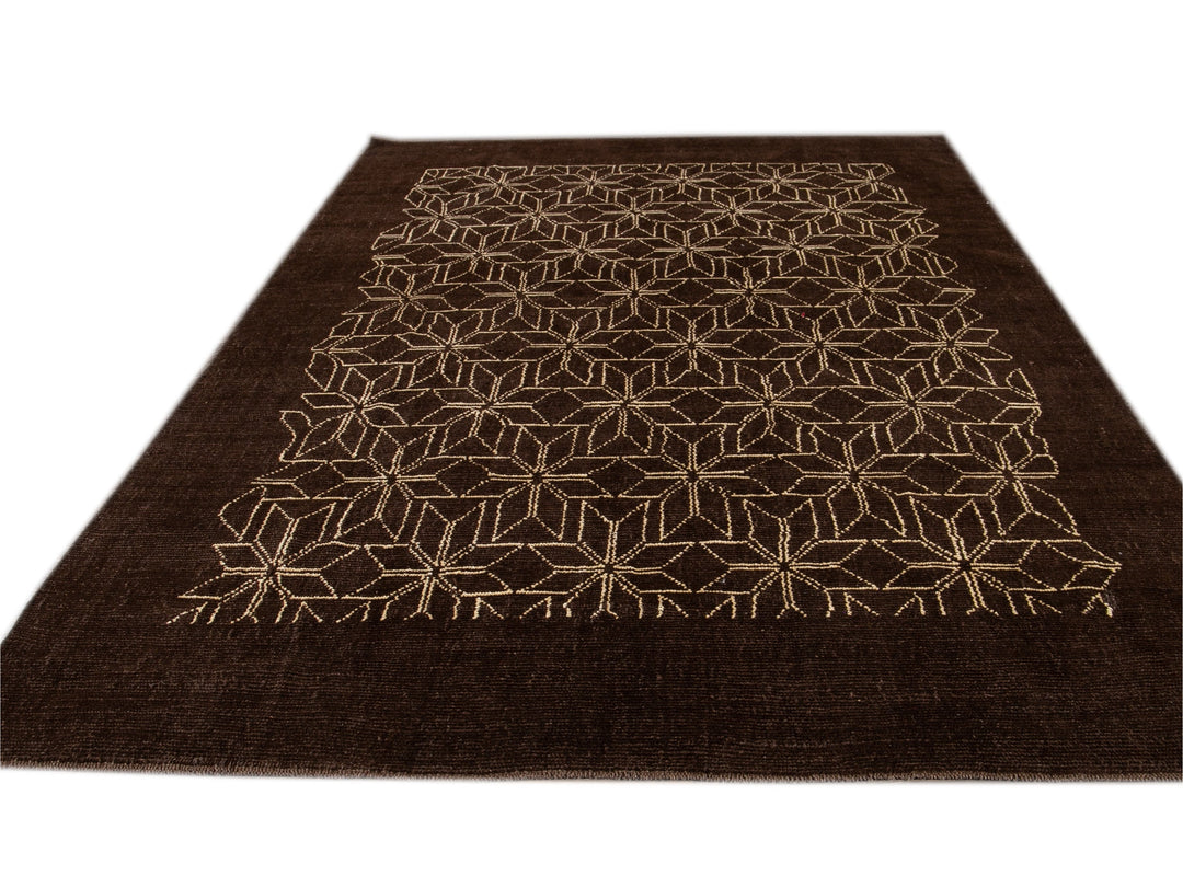 Modern Deco Style Wool Rug 7 X 10