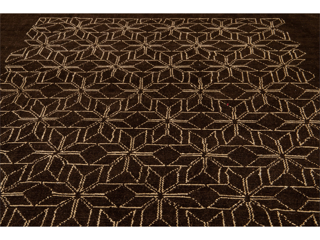 Modern Deco Style Wool Rug 7 X 10