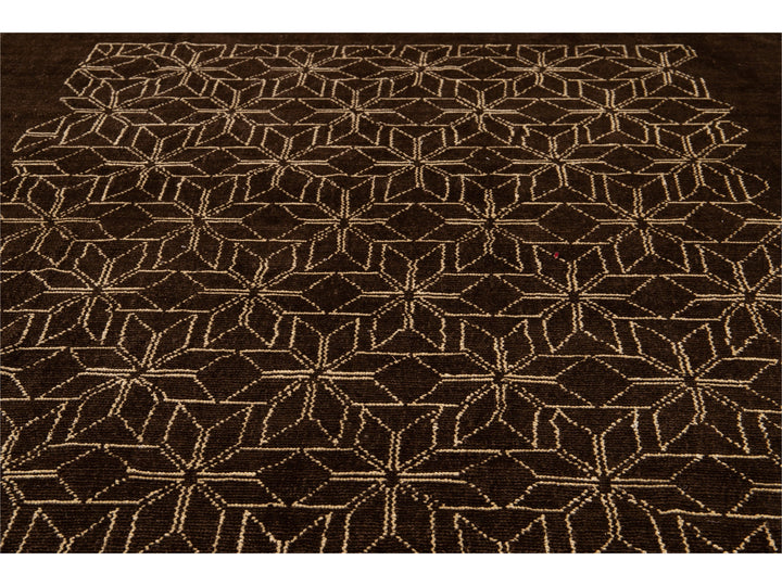 Modern Deco Style Wool Rug 7 X 10