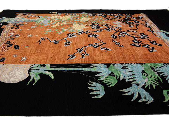 Modern Art Deco Chinese Rug 14 X 19