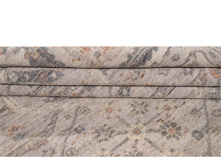 Modern Indian Artisan Wool Rug 12 X 14