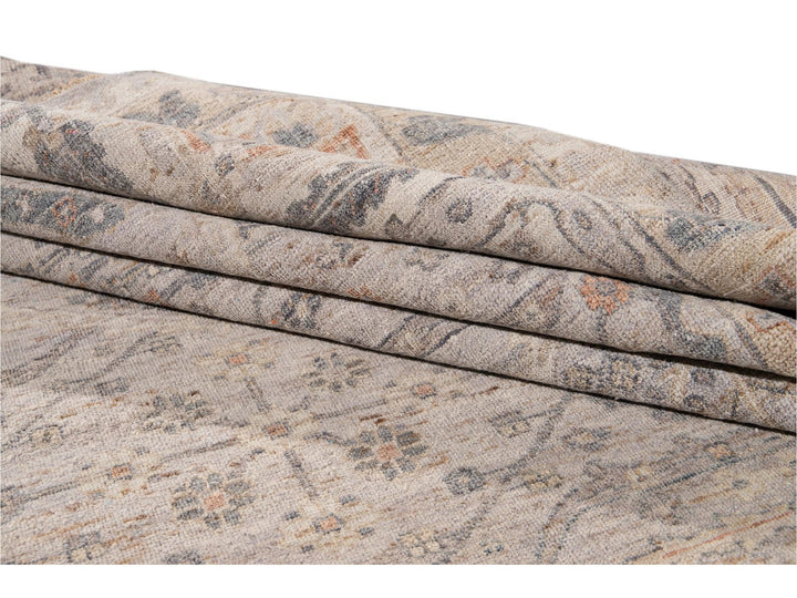 Modern Indian Artisan Wool Rug 12 X 14