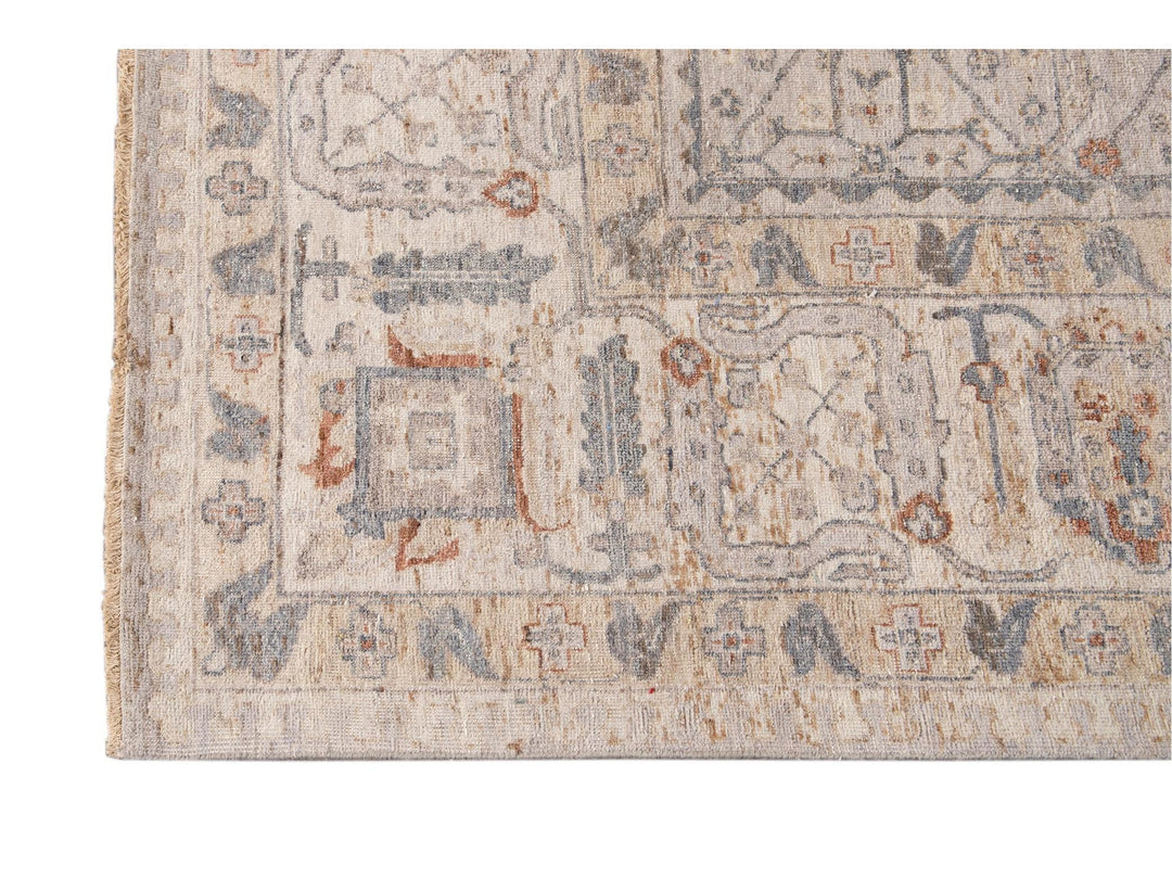 Modern Indian Artisan Wool Rug 12 X 14