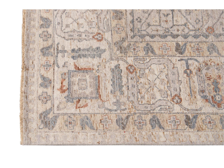 Modern Indian Artisan Wool Rug 12 X 14