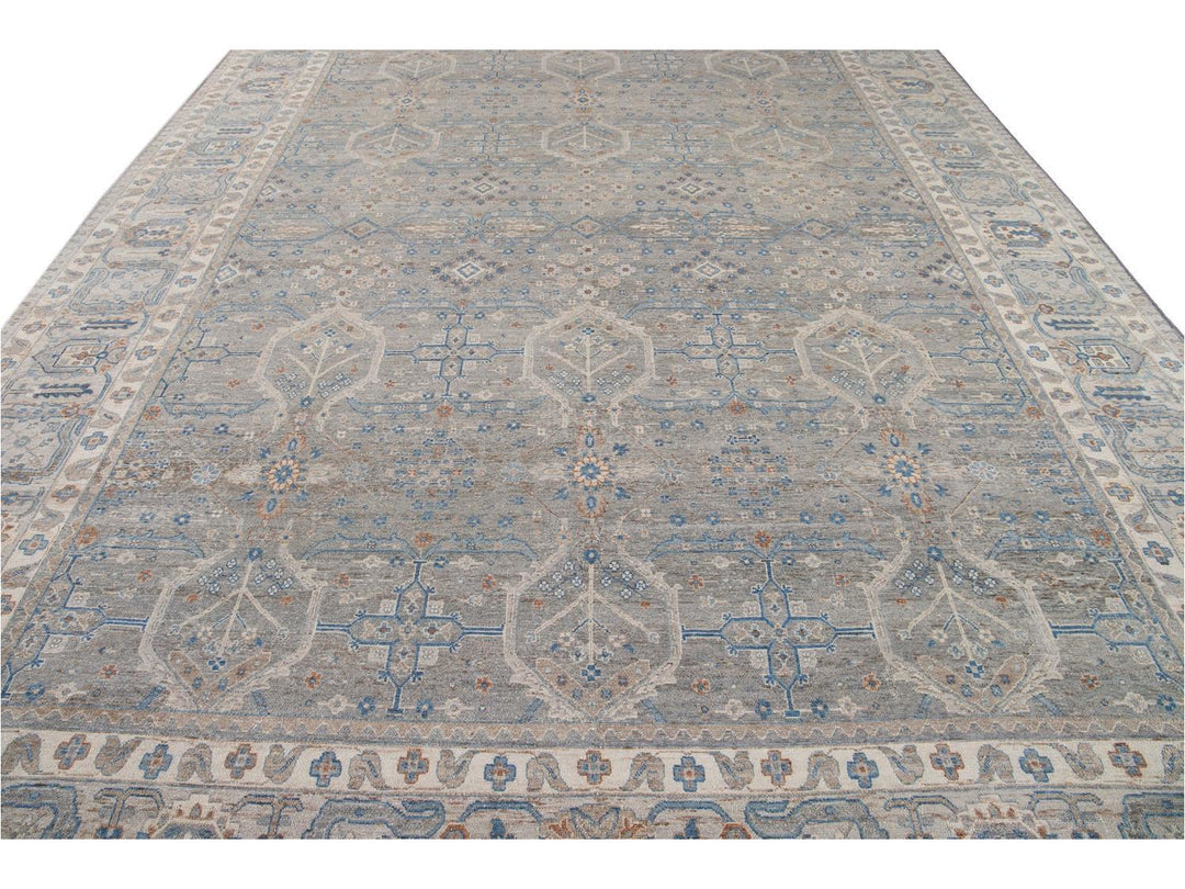 Modern Indian Artisan Wool Rug12 X 16