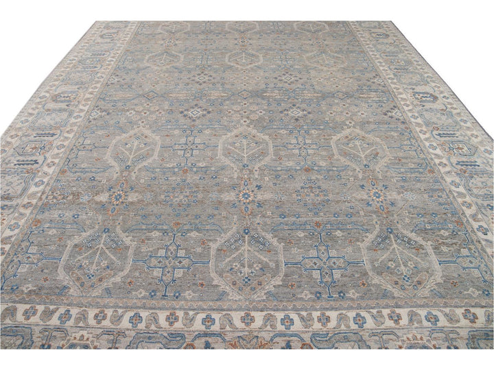Modern Indian Artisan Wool Rug12 X 16