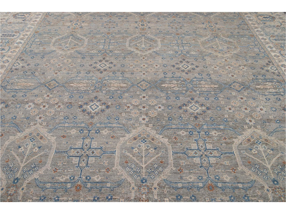 Modern Indian Artisan Wool Rug12 X 16