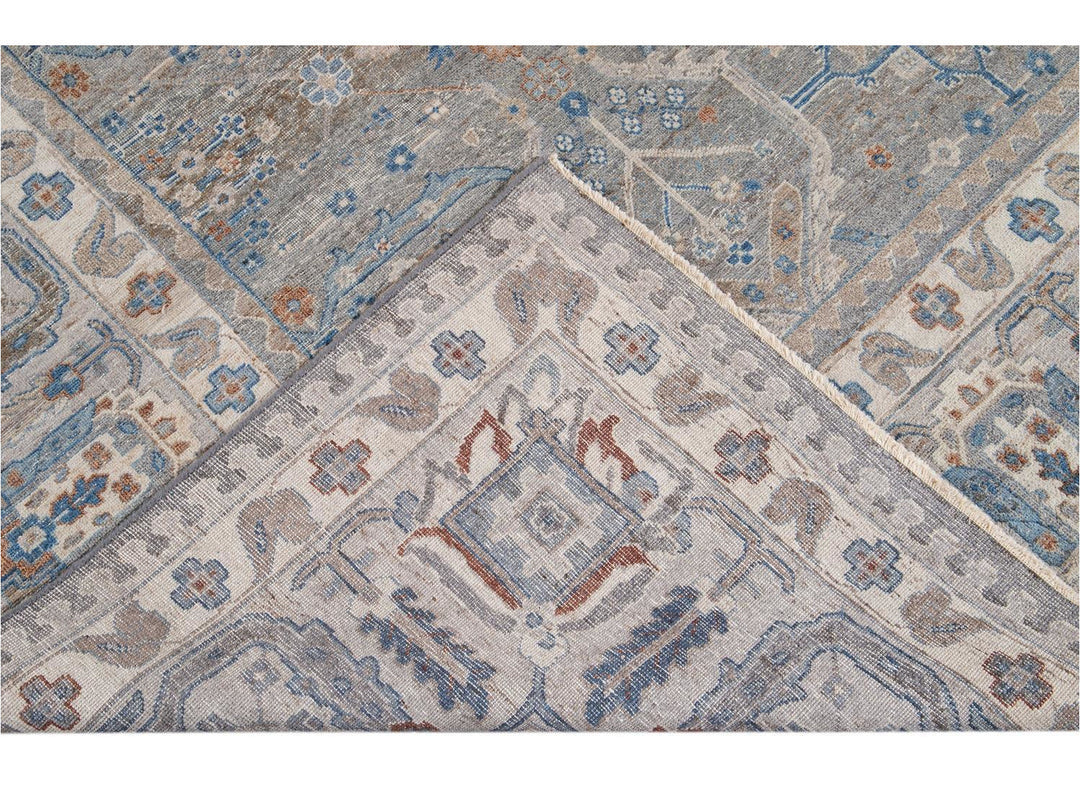 Modern Indian Artisan Wool Rug12 X 16
