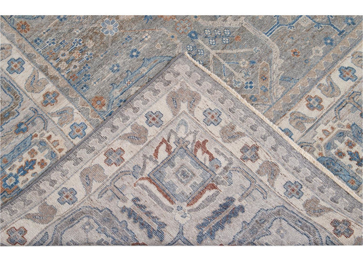 Modern Indian Artisan Wool Rug12 X 16
