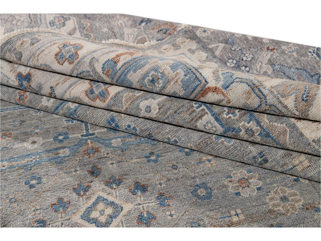 Modern Indian Artisan Wool Rug12 X 16