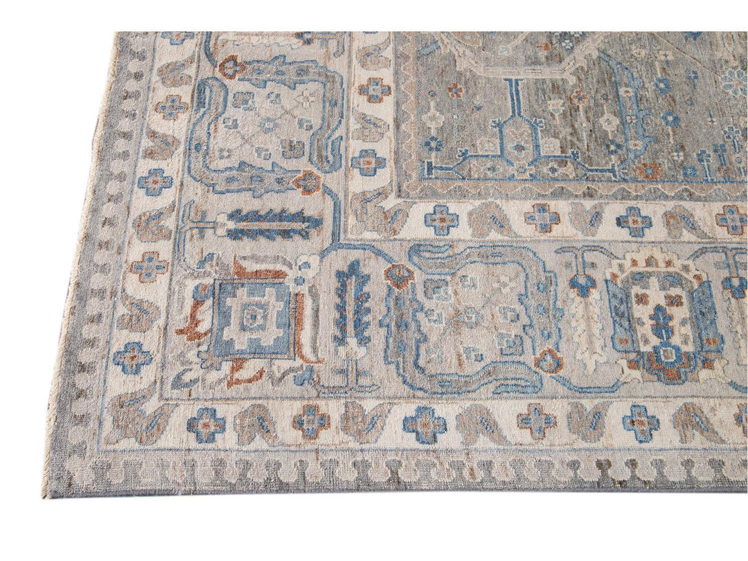 Modern Indian Artisan Wool Rug12 X 16