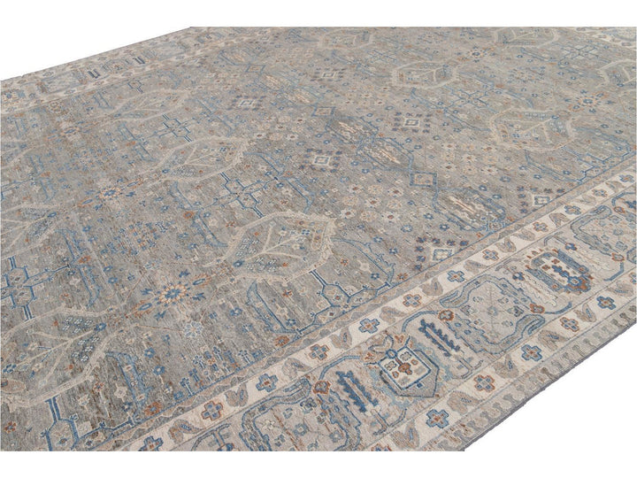 Modern Indian Artisan Wool Rug12 X 16