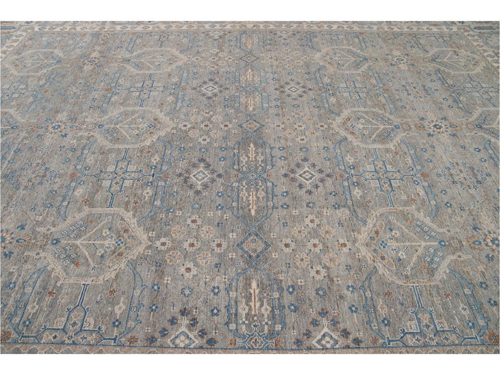 Modern Indian Artisan Wool Rug12 X 16