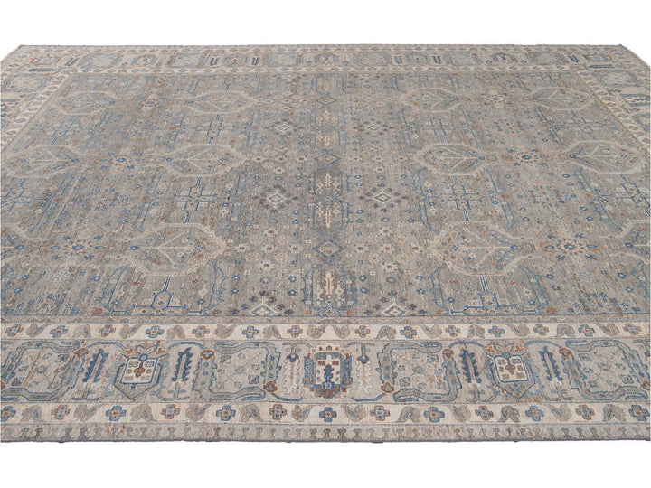 Modern Indian Artisan Wool Rug12 X 16